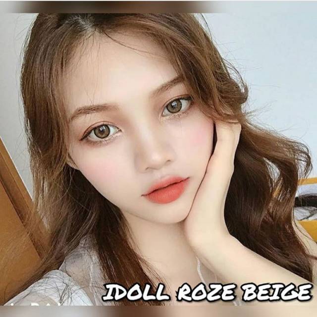 Softlens idol roze beige