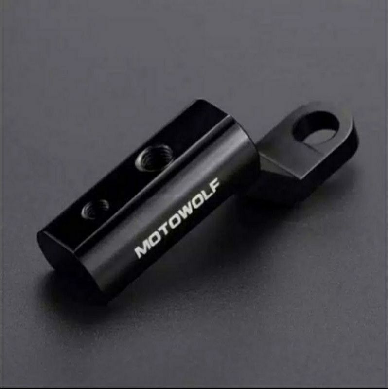 MOTOWOLF Breket lampu tembak dan holder hp dispion