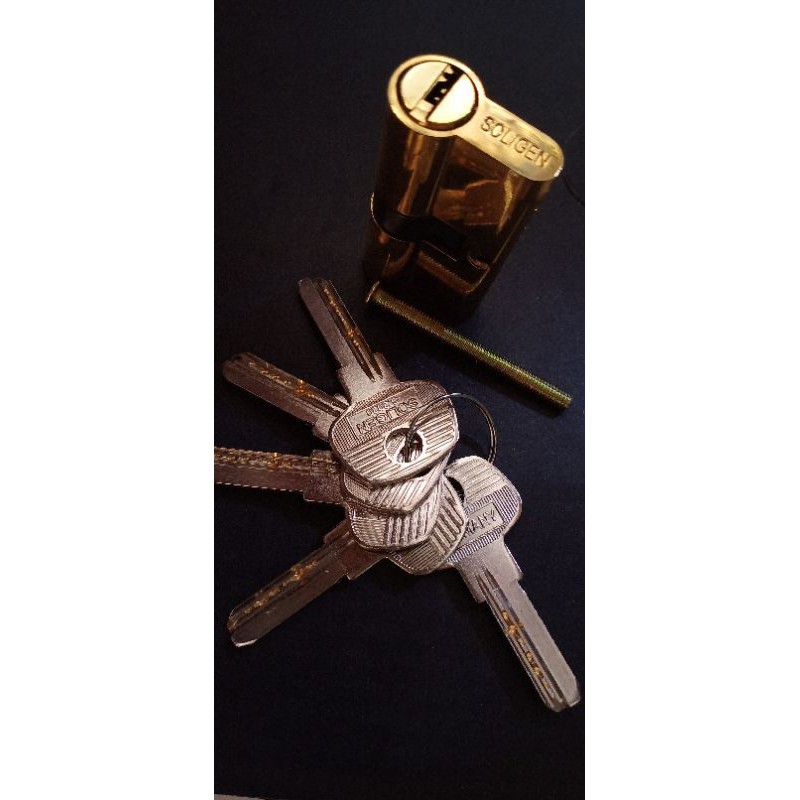 Silinder kunci pintu soligen kuningan komputer/anak kunci soligen promo