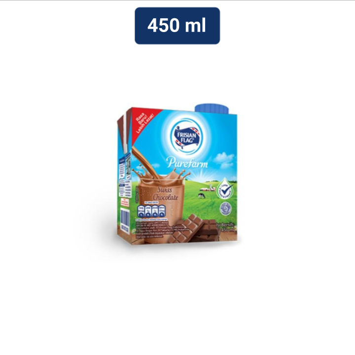 Frisian Flag Susu UHT Swiss Chocolate 450 mL