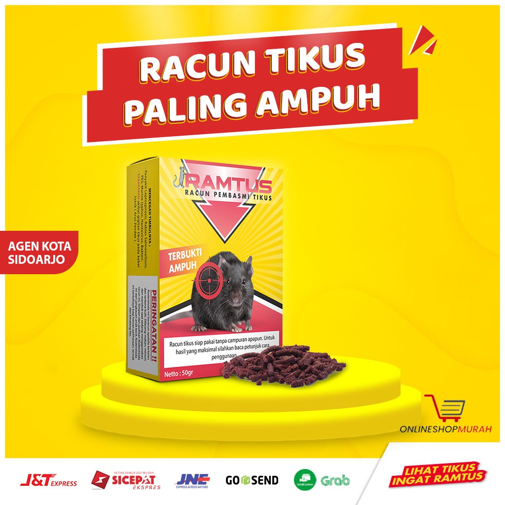 Ramtus Umpan Jebakan Tikus Paling Efektif - 50 Gram ...