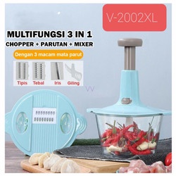Blender Manual Tekan Pencacah Daging Chopper Serbaguna 3in1 mantap