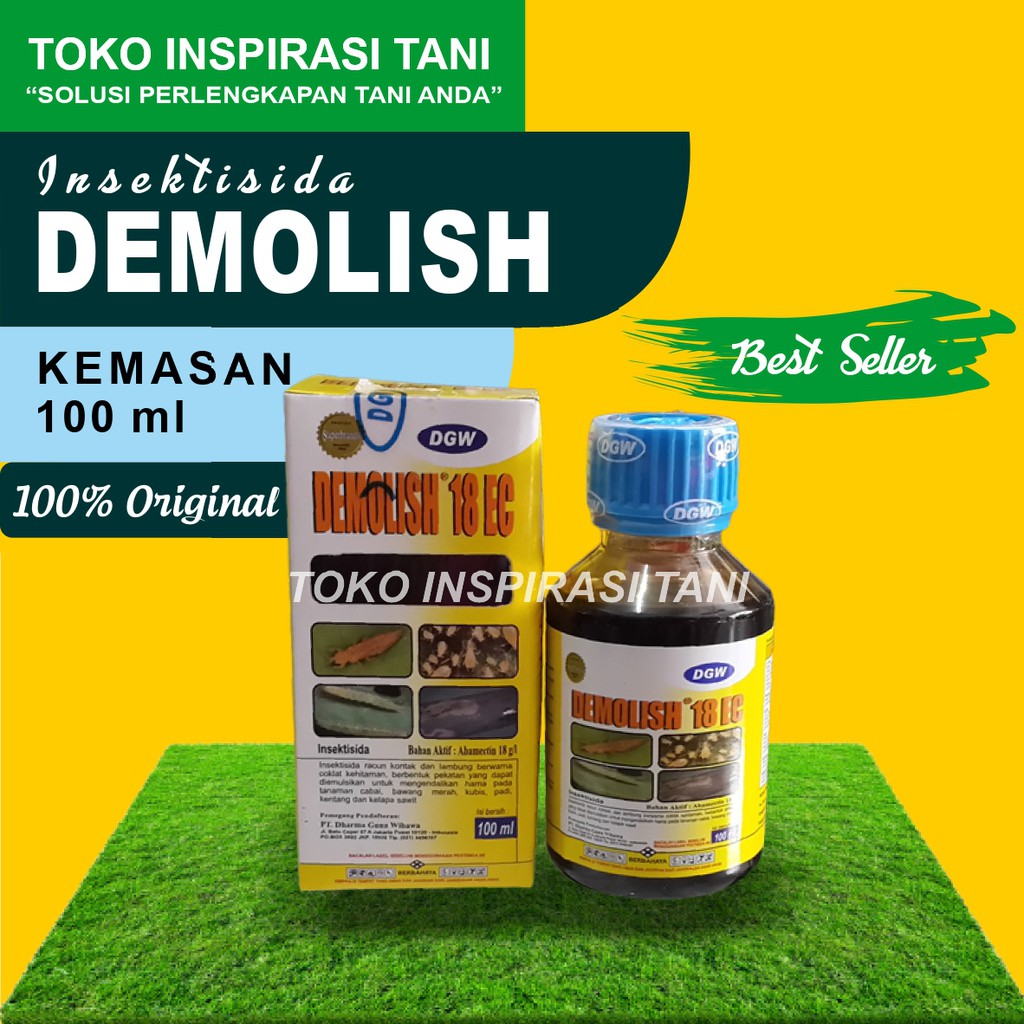 Demolish 18EC Kemasan 100ml/Insektisida Demolish 18EC 100 ml/Demolish 18EC 100ml/Obat Hama Demolish