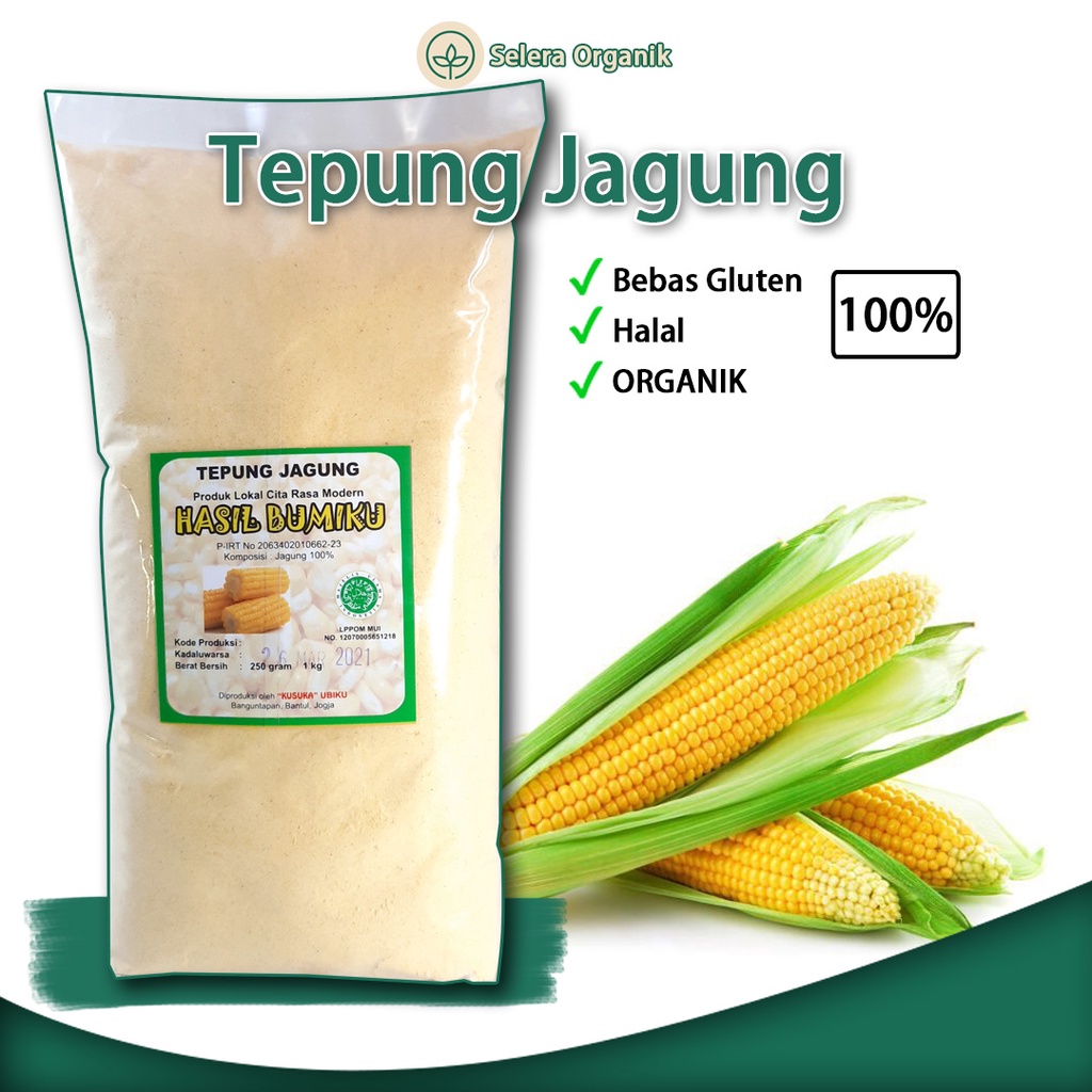 

Tepung Jagung MPASI Organik (1Kg) Tepung Organik Bebas Gluten Free | Selera Organik Jogja