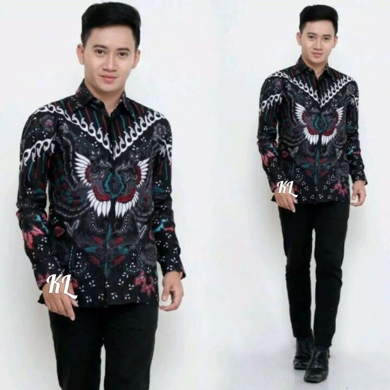 kemeja batik fashion pria kemeja kantor katun halus harga grosir