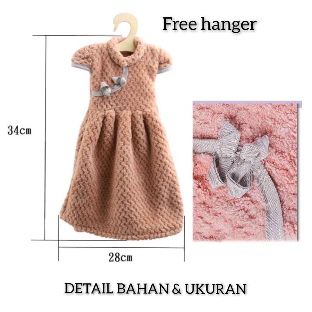 Lap Tangan Model Baju Lap Dapur Gantung  Handuk Microfiber Hand Towel Hanger Model  Baju Unik  Import Serbaguna Lap Dapur Unik Untuk Wastafel Serbet Dapur