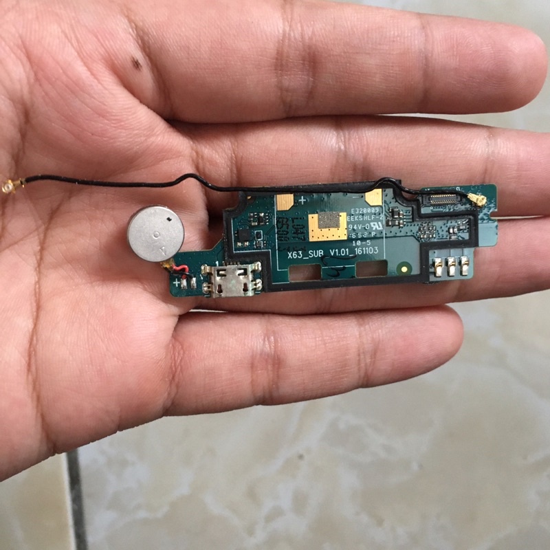 papan konektor cas andromax L B26D2H ori copotan