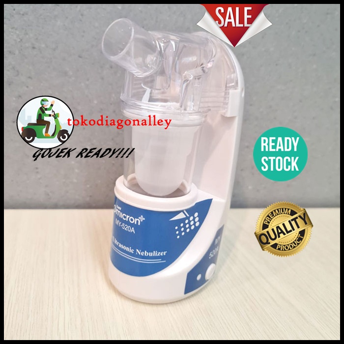 Nebulizer Portabel Murah Omicron Terapi Bantu Pernafasan Uap Nebul Nebuliser Paru Asma Pilek