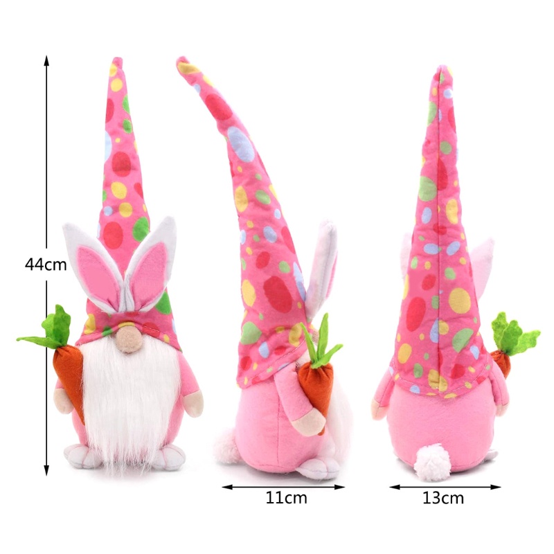 Zzz Rudolf Desktop Decor Easter Bunny Boneka Lembut Dapur Ruang Tamu Desktop