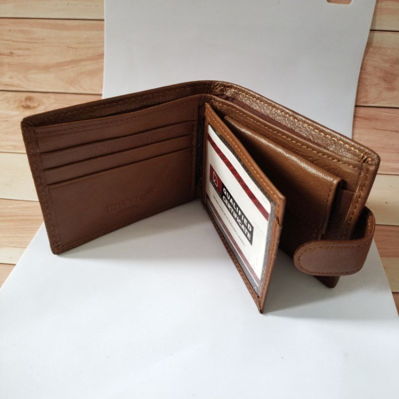 Dompet imperial kancing mini kulit asli