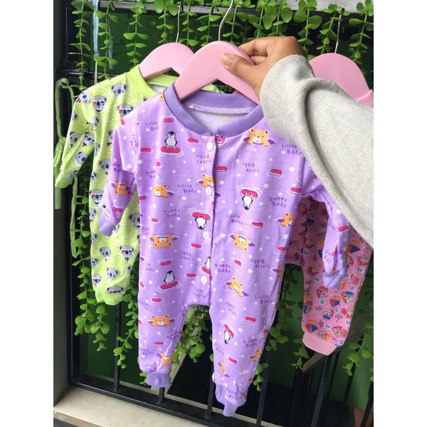 Sleepsuit bayi jumpsuit anak bayi piyama bayi baju tidur bayi baju bayi pergi perempuan laki laki 0 3 bulan baru lahir newborn
