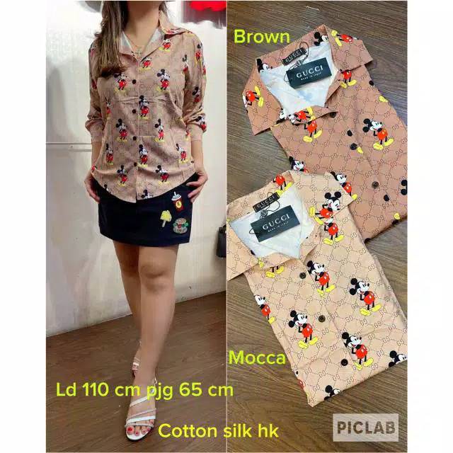 Kemeja gucci mickey