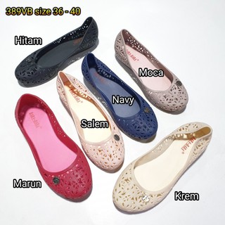 Image of BARA BARA ORIGINAL jelly shoes sepatu wanita karet empuk murah flatshoes ballet import barabara 389vb