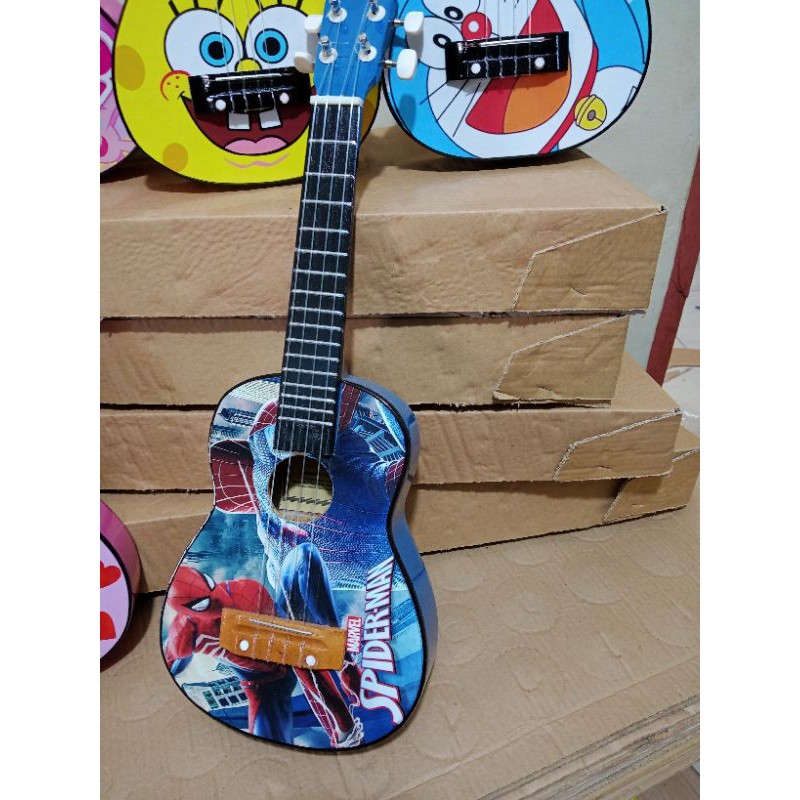 ukulele motif kartun