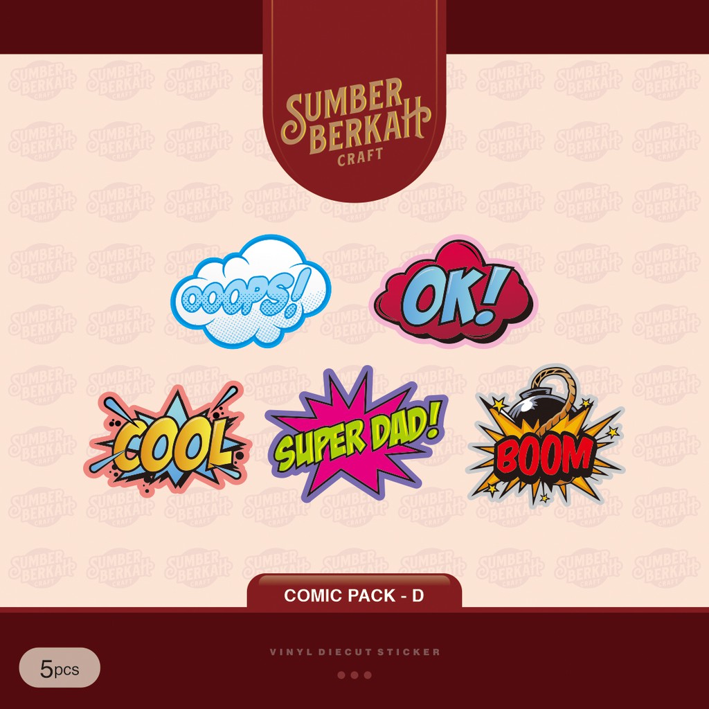 

STICKER STIKER COMICS SPEECH EXPRESSION PACK - D