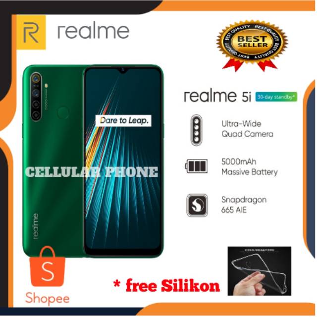 Realme 5i Produk Terbaru Ram 4/64 GB Handphone Termurah Dengan Batrei Besar 5000 MAH