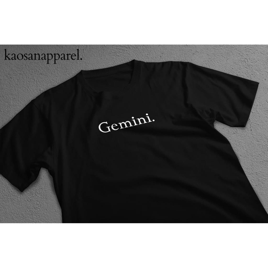 T-SHIRT ZODIAK GEMINI / KAOS ZODIAK GEMINI /KAOS APPAREL /KAOS HITAM/KAOS PUTIH