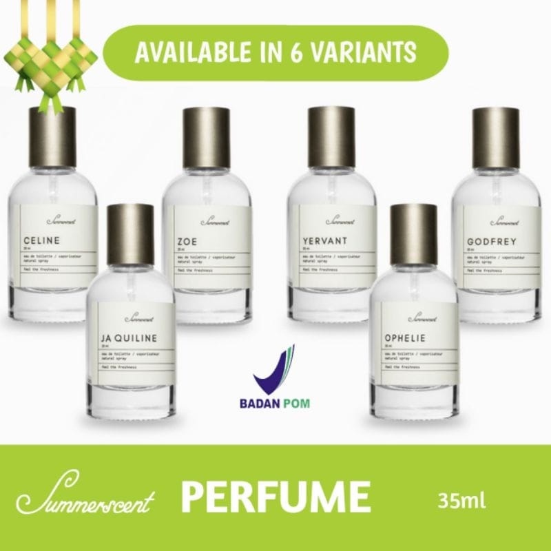 Parfum Wanita Pria Farfum Summerscent unisex 35ml Tahan Lama 24 Jam 100% Original ori Perempuan Laki