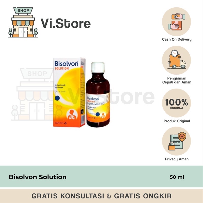 Bisolvon Solution untuk batuk berdahak 50ml