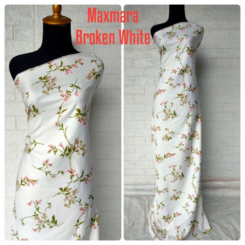 Kain Maxmara Lux Motif Uchen Bunga harga per 0.5m