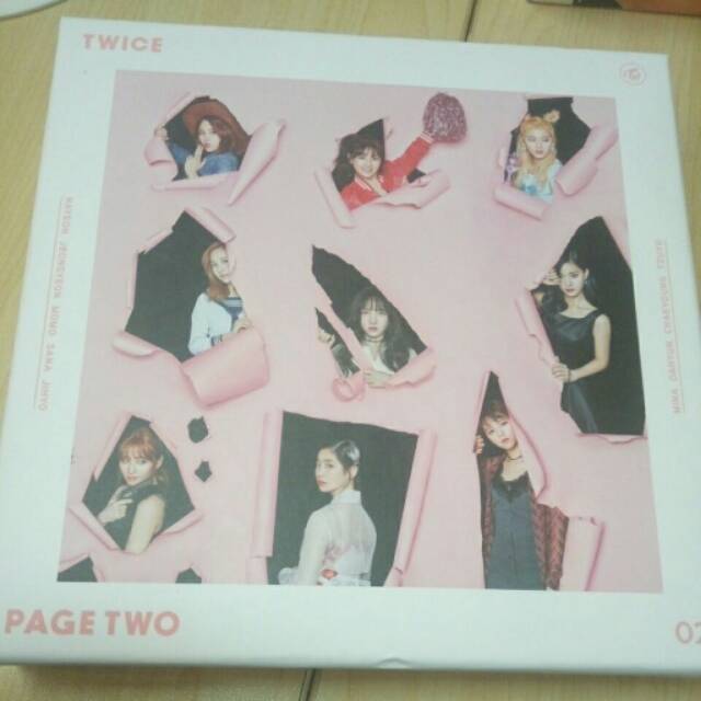 TWICE -2nd Mini Album- PAGE TWO {PINK ver.} (CD set + poster in tube)