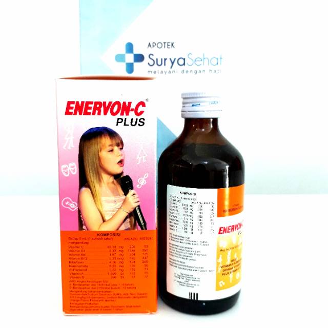 Enervon C Strip isi 4 / Enervon-C Botol isi 30 Multivitamin dan Mineral Menjaga Daya Tahan Tubuh