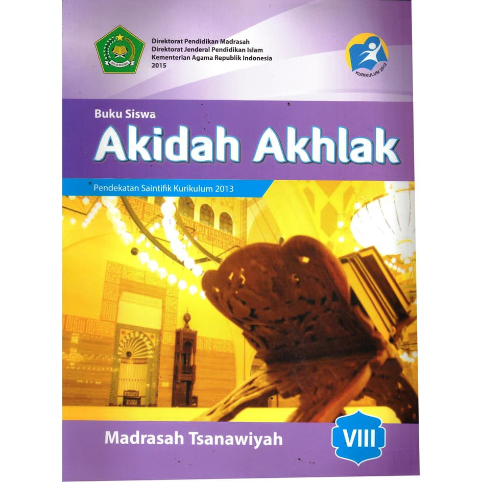 Jual BUKU SISWA AKIDAH AKHLAK KELAS 8 MTS Kemenag Shopee Indonesia