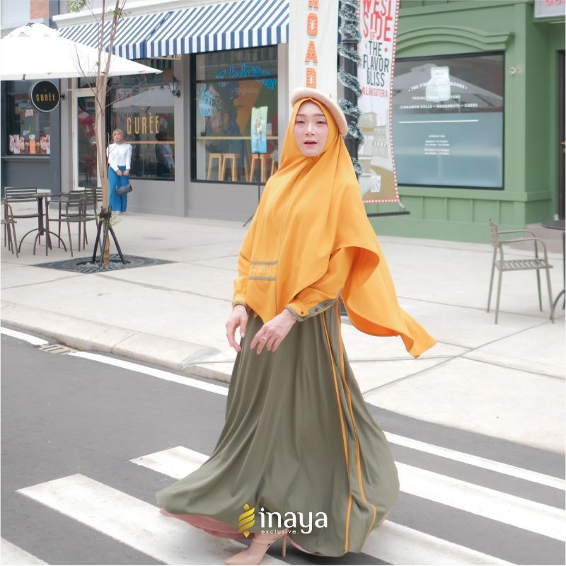 READY gamis pena syari by inayah gamis terbaru idul fitri 2021 lebaran