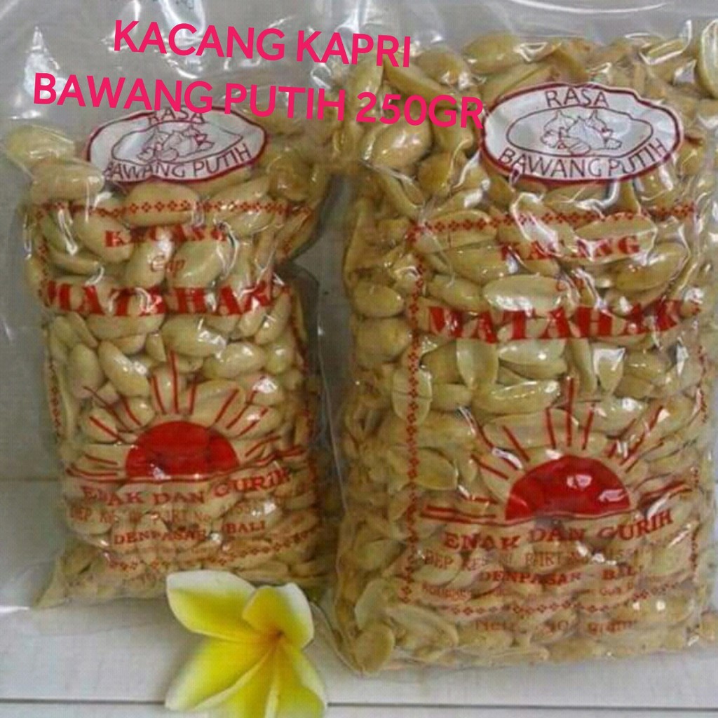 

KACANG KAPRI RASA BAWANG PUTIH 250 GRU