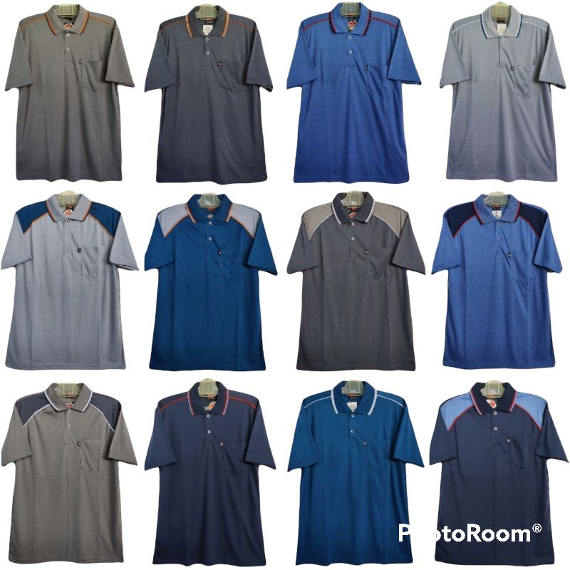 Kaos Kerah Pria dewasa saku / kaos krah bapak bapak / kaos krah murah