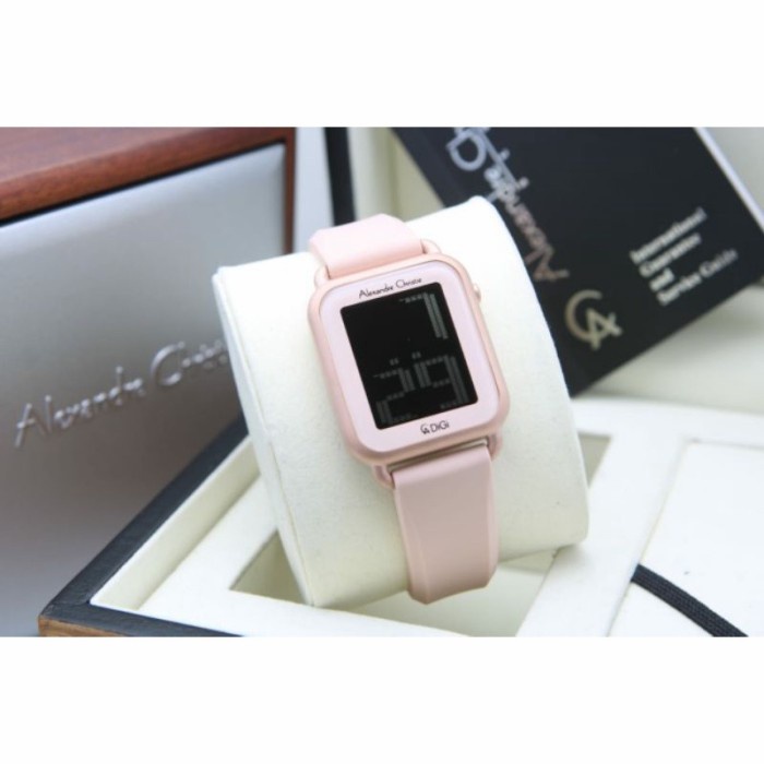 Jam tangan wanita Alexandre Christie AC 9332 AC9332 rosegold peach Garansi