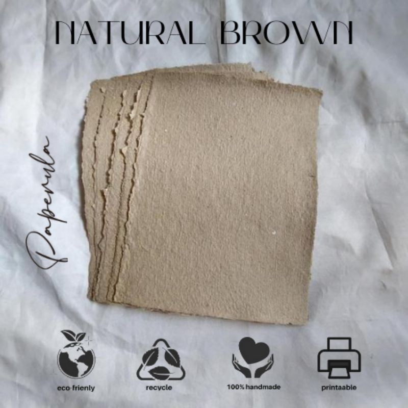 

Kertas Daur Ulang Natural Bfown / Handmafe Paper Bisa DiPrint