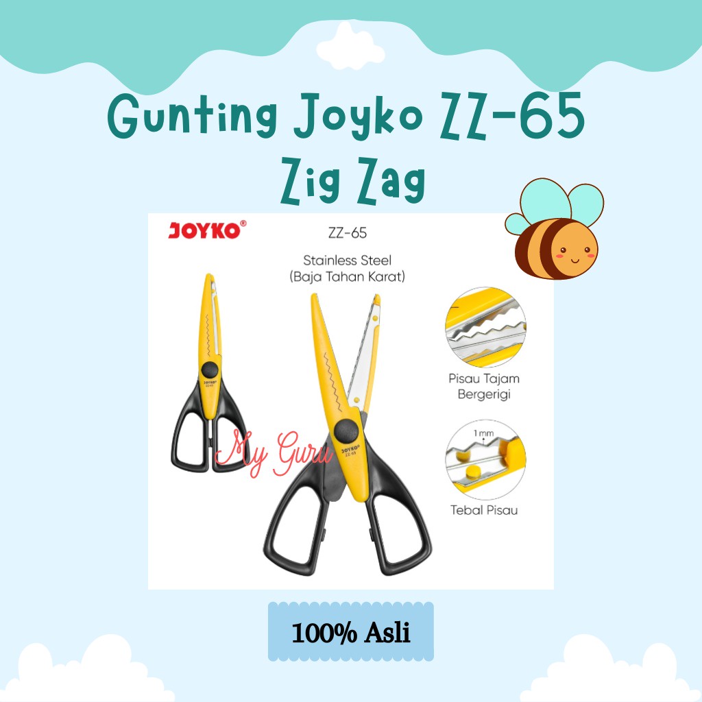 

[PCS] GUNTING JOYKO ZZ-65 ZIG-ZAG ALAT PEMOTONG KERTAS / SCISSORS