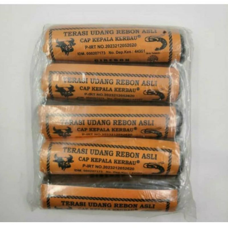 

Terasi Udang Rebon asli cap Kepala Kerbau 5pcs