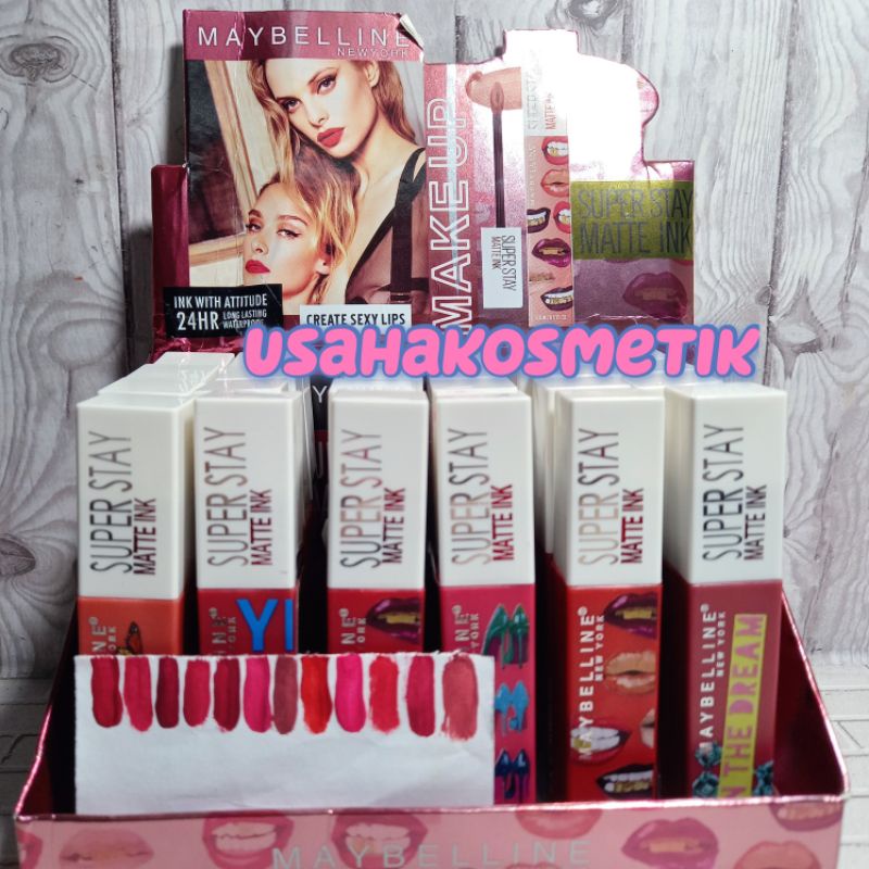 LIPGLOSS MAYBELLINE CREATE SEXY LIPS SUPER STAY 24 HOURS MATTE INK NO. TG8815/1106