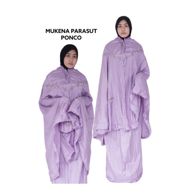 Mukena Parasut Ponco Bordir Mukena Parasut Premium mukena parasut adem