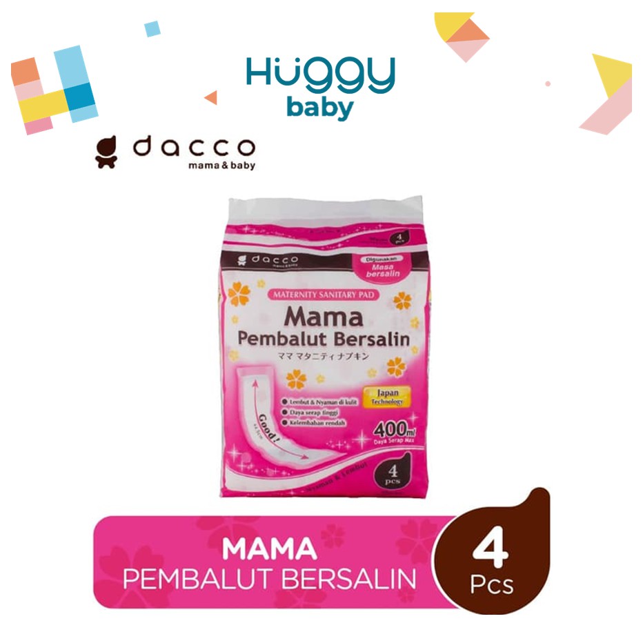 Dacco Mama Pembalut Bersalin 4 pcs Maternity Sanitary Pad