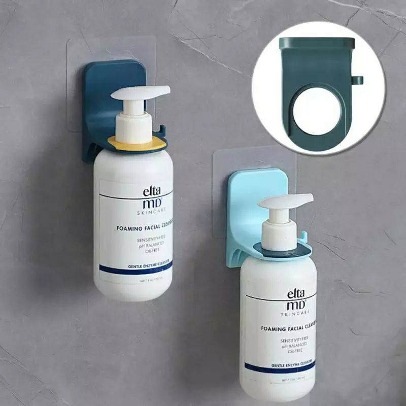 Hanger Botol Shampoo Dan Sabun Cair Tempel Dinding / Holder Bottle Bathroom