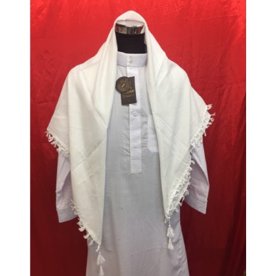 Sorban putih rumbai Dubai