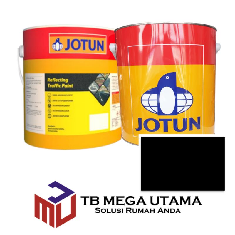 Jotun Reflecting Traffic Paint Black 3 Liter | Cat Marka Jalan Trotoar Warna Hitam Reflektif