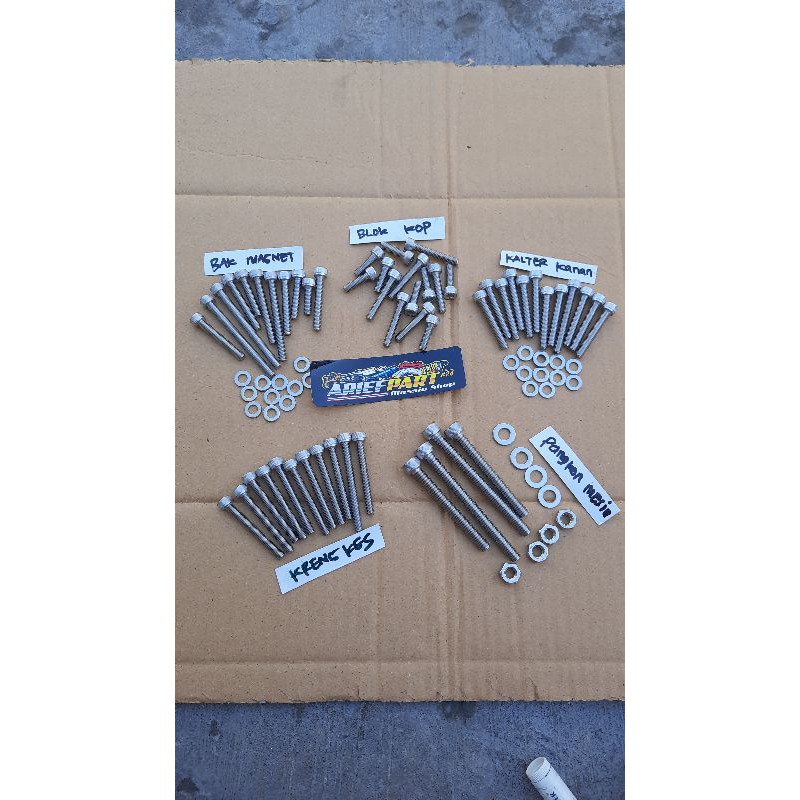 baut mesin set stanlise tiger mp gl baut L set stanlise mesin set gl mp tiger