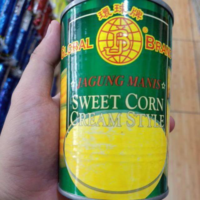

Global Brand Sweet Corn Cream Style 425gr / Jagung Manis yang sudah digiling halus Thailand