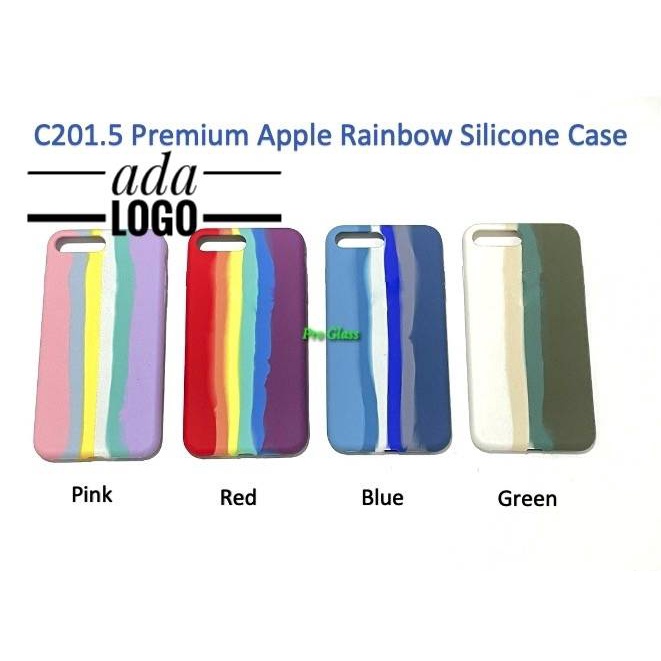 C201.5 IPhone 6 6s 6 plus 6s+ / 7 / 8 / 7 Plus 8+ Rainbow Full Silicone Soft Case