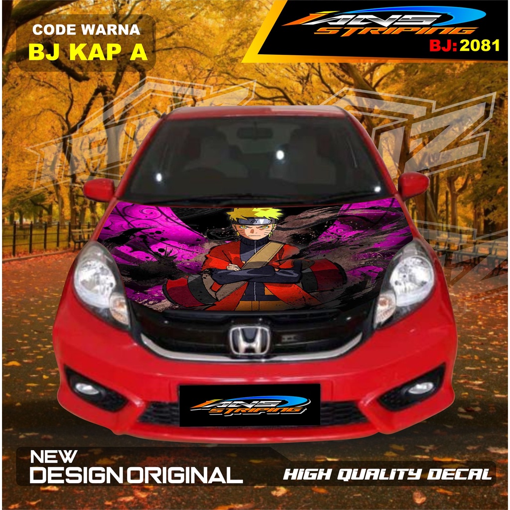 STIKER KAP DEPAN MOBIL AVANZA XENIA / STIKER KAP MOBIL INNOVA / VARIASI STIKER KAP MESIN MOBIL HONDA JAZZ TOYOTA RUSH