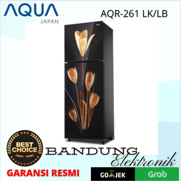 Kulkas 2 Pintu, KULKAS AQUA AQR - 261LK / AQR261Lk / AQR261LB