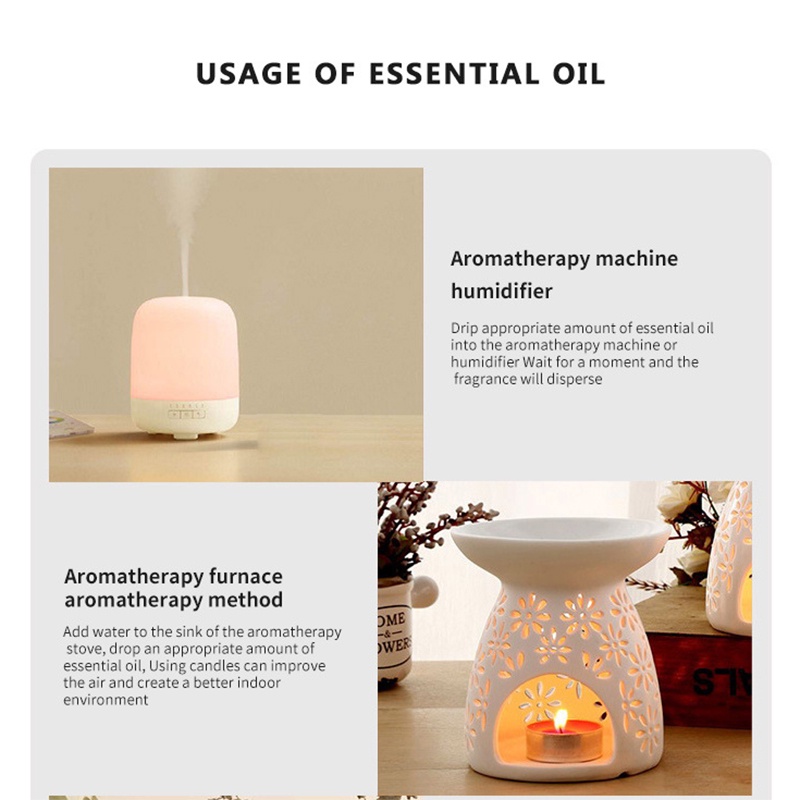 0ML Lavender Eucalyptus Vanilla Pure Natural Essential Oils Rose Jasmine Ylang Ylang Diffuser Aroma Oil Essential Aromatic Oil Vanilla / Vanili