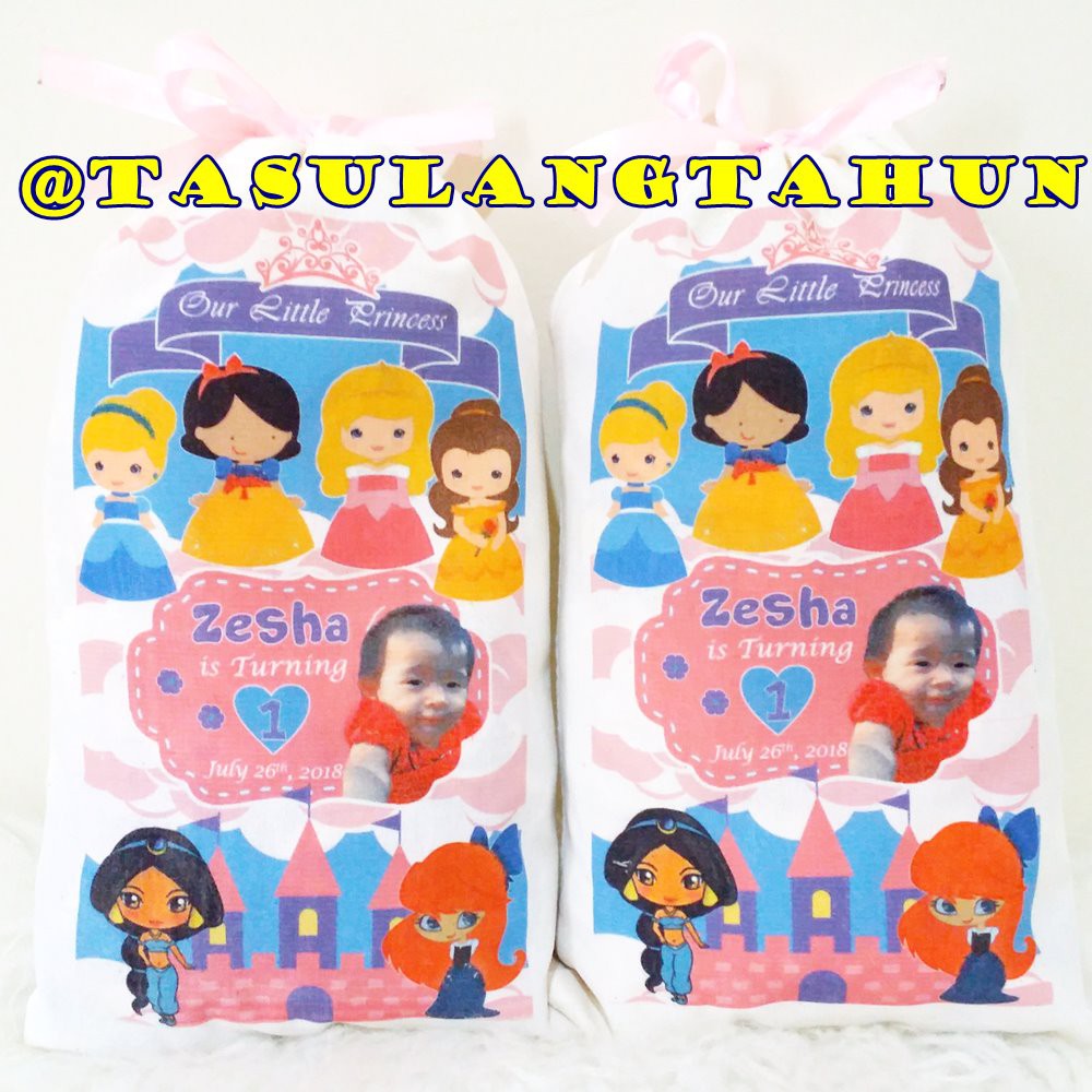 Tas Ultah Souvenir Ulang Tahun PRINCESS-1