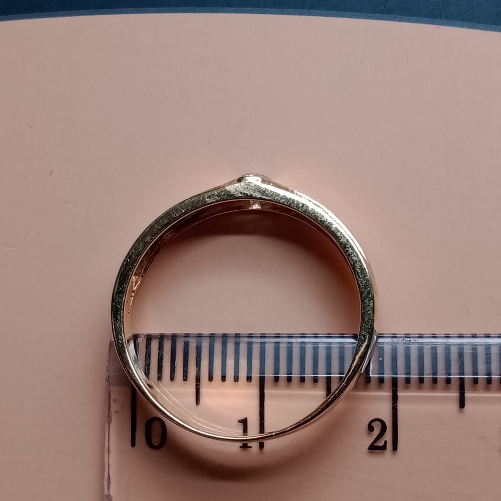 Cincin nikah Emas 17K - 1 Pasang 6 gr Kadar 750 - 30