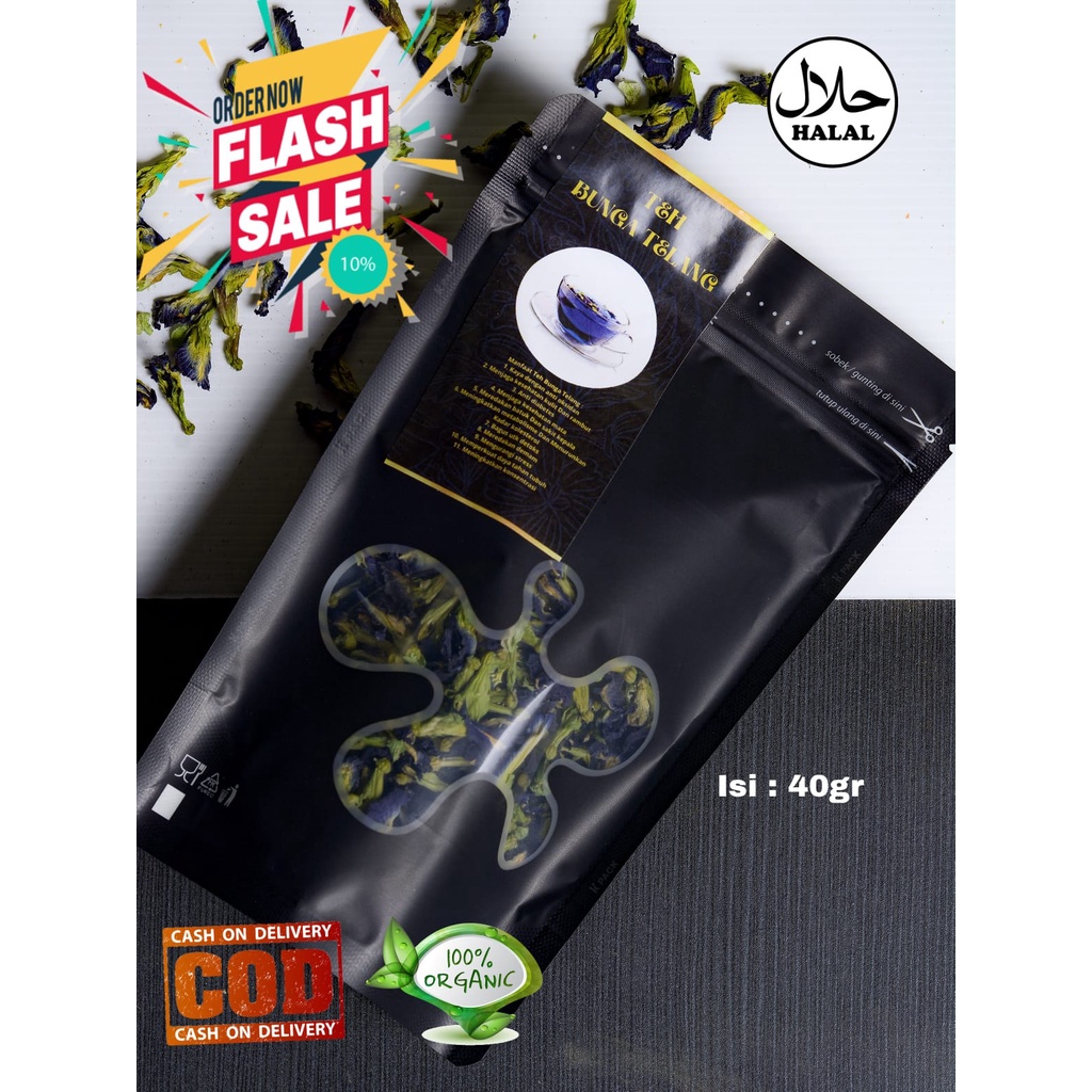 

Teh bunga telang / butterfly pea / teh pelangsing / teh telang / teh telang terlaris / teh telang original / teh herbal / teh bunga