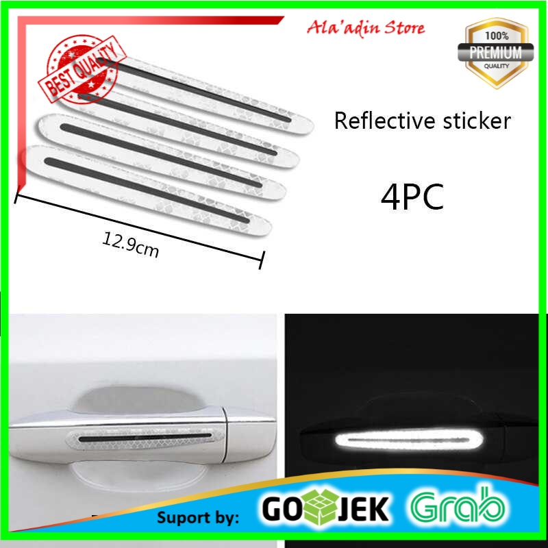 Seametal Reflective Sticker Gagang Pintu Mobil 4 PCS - 1184